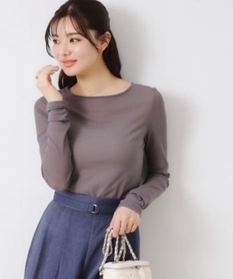 チュールクルーネックＴシャツ（２００２４３４０８６）