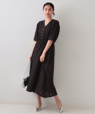 【Lauren Ralph Lauren】Vネック フィット＆フレア ワンピース org.jpg
