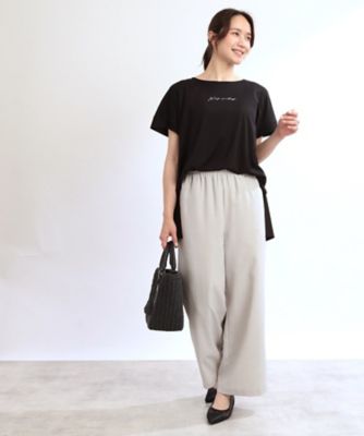 E‐QUALITY】チュニック丈ロゴTシャツ（2002434463