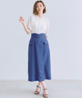 洗える】ヴィンテージサテンウイングスリーブブラウス