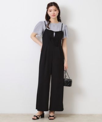 COHINA リボン付きキャミサロペット　美品 リボン付きキャミサロペット-short & regular | 小柄・低身長