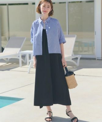 たっぷりギャザーが揺れる、華やかなキャミワンピース