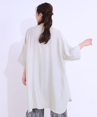 【洗える／Ｓ－ＬＬ／接触冷感】涼しく楽に体型カバー　ゆったりチュニックワンピース（２００２４３４７２５）