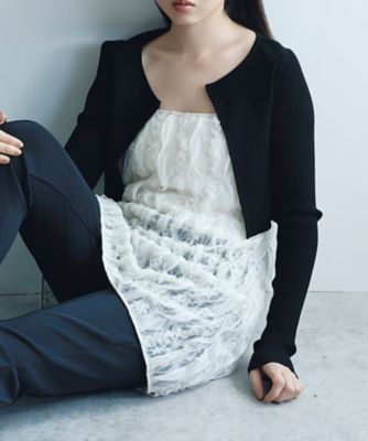 ｆｒｉｌ　ｌａｃｅ　ａｐｒｏｎ　ｂｌｏｕｓｅ（２００２４３５２１７）