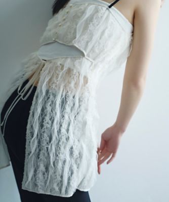 ｆｒｉｌ　ｌａｃｅ　ａｐｒｏｎ　ｂｌｏｕｓｅ（２００２４３５２１７）