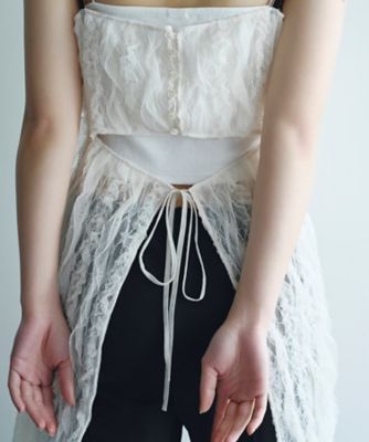 ｆｒｉｌ　ｌａｃｅ　ａｐｒｏｎ　ｂｌｏｕｓｅ（２００２４３５２１７）