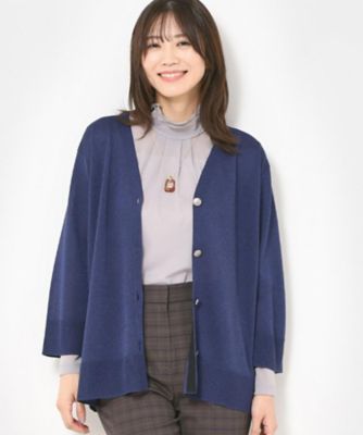 洗える／アンサンブル】DEBUSSY上品艶ラメニットカーディガン