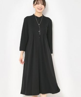 ＜CORDIER (Women)＞【Ｍ～３Ｌサイズ／洗える】ミラージュジャージ　プリントワンピース（２００２４３５５０６）