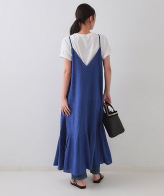 CHICWISH★アイレット入りキャミワンピース 4色☆ インドコットンアイレット刺繍キャミワンピース【洗える