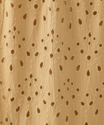 インドコットンアイレット刺繍ティアードワンピース【洗える】（２００２４３５８７８）