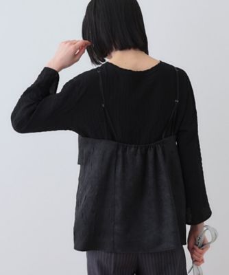 春ＳＡＬＥ！【２点セット／洗える】カセット服　キャミ＆ブラウス　セットトップス（２００２４３５９５８）