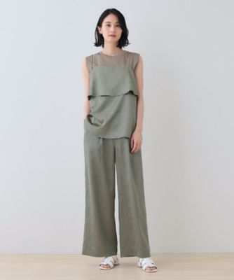 春ＳＡＬＥ！【２点セット／洗える】カセット服　キャミ＆ブラウス　セットトップス（２００２４３５９５８）