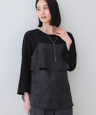 春ＳＡＬＥ！【２点セット／洗える】カセット服　キャミ＆ブラウス　セットトップス（２００２４３５９５８）