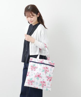 ＜LAURA ASHLEY＞バンチェッドロージズ柄　トートバッグ（２００２４３６６６５）