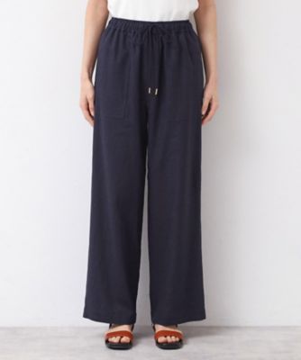 【セットアップ可能・ウエストゴム・洗える】リネンブレンドポケット付パンツ（Ｓ～Ｌ）（２００２４３６７８１）