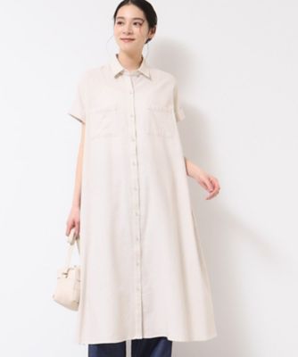 ＜Dessin (Women)＞【洗える】シャツワンピース（Ｓ～Ｌ）（２００２４３６７９１）