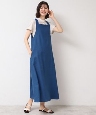 【SALE】Dessin (Women)/デッサン テントラインジャンパースカート(2002436793) アオ092 ワンピース・ドレス【三越伊勢丹/公式】