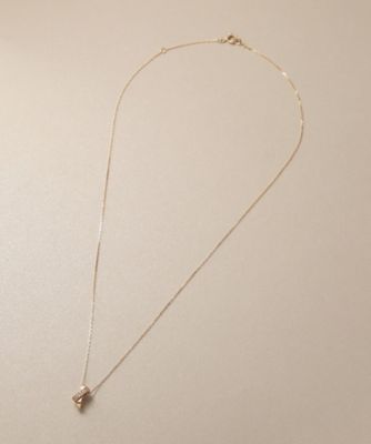 Ｋ１０ダイヤモンド　アシンメトリークロス　ネックレス（２００２４３７０９１）