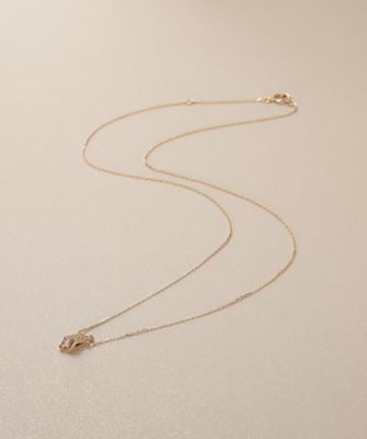 Ｋ１０ダイヤモンド　トライアングルシェイプ　ネックレス（２００２４３７０９２）