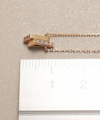 Ｋ１０ダイヤモンド　トライアングルシェイプ　ネックレス（２００２４３７０９２）