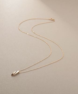Ｋ１０ダイヤモンド　シフテッドレクタングル　ネックレス（２００２４３７０９３）