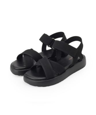 ＜SHOO LA RUE (Women)＞大人のカジュアルコーデに　私にフィットする　ニットサンダル（２００２４３７３４４）