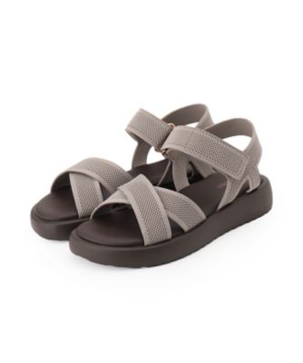 【SALE】SHOO LA RUE (Women)/シューラルー 大人のカジュアルコーデに 私にフィットする ニットサンダル(2002437344) ベージュ054 靴【三越伊勢丹/公式】