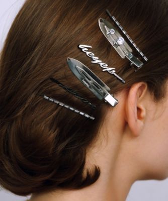CODE A (Women)/コードエー heyep|Logo & Rhinestone Hair Pins - 4 Piece Set(2002437417)