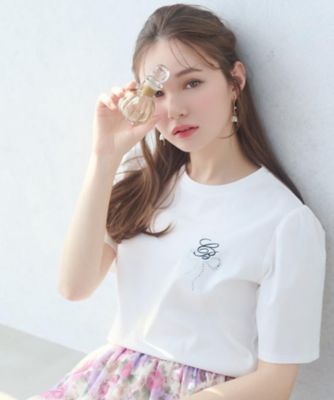 COUTURE BROOCH (Women)/クチュールブローチ 【接触冷感・ＵＶ・マシンウォッシャブル】６０ＣＢロゴＴ（２００２４３７４２１）
