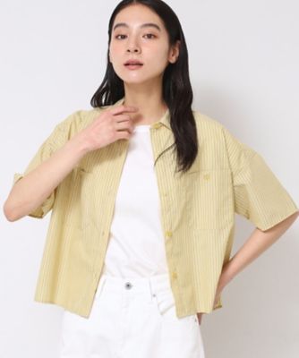 【洗える】クロップド丈シャツ（ＸＳ～Ｌ）（２００２４３７６３３）