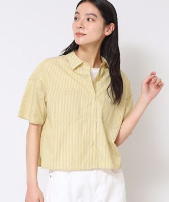【洗える】クロップド丈シャツ（ＸＳ～Ｌ）（２００２４３７６３３）