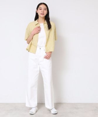 【洗える】クロップド丈シャツ（ＸＳ～Ｌ）（２００２４３７６３３）
