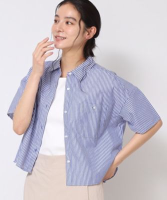 【洗える】クロップド丈シャツ（ＸＳ～Ｌ）（２００２４３７６３３）