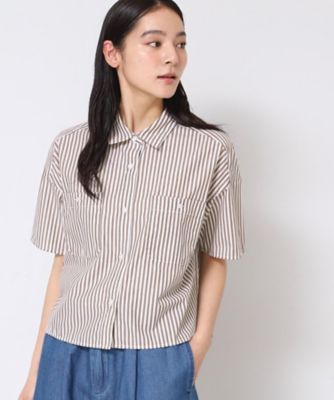 Dessin (Women)/デッサン 【洗える】クロップド丈シャツ(XS~L)(2002437633)