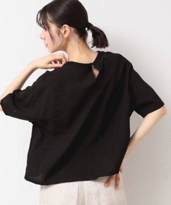 男女兼用 洗える・4サイズ展開】ロゴ入りブラウス（XS～L シャツ/ブラウス(長袖/七分)