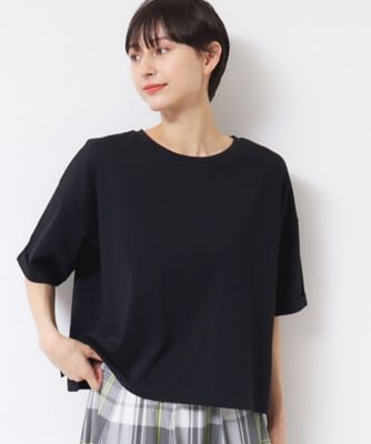 【二の腕カバー・接触冷感】ロールアップスリーブＴシャツ（ＸＳ～Ｌ）（２００２４３７７０５）