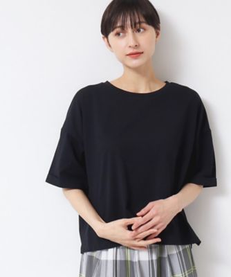 【二の腕カバー・接触冷感】ロールアップスリーブＴシャツ（ＸＳ～Ｌ）（２００２４３７７０５）