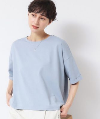 【二の腕カバー・接触冷感】ロールアップスリーブＴシャツ（ＸＳ～Ｌ）（２００２４３７７０５）