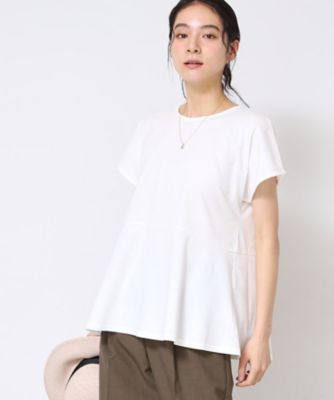 ＜Dessin (Women)＞【接触冷感／ＵＶ／洗える】ペプラムチュニックカットソー（ＸＳ～Ｌ）（２００２４３７７０７）