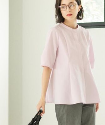 サッカーストライプペプラムブラウス【吸水速乾／イージー