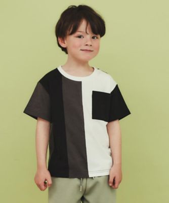 【１１０－１６０／洗濯機ＯＫ】縦切替えポケットＴシャツ（２００２４３７９２０）