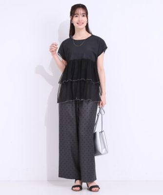 【２点セット】Ｔシャツ＋チュールトップス（２００２４３７９３０）
