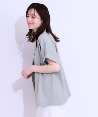 セットアップ可】麻調半袖ジャケット（2002438206