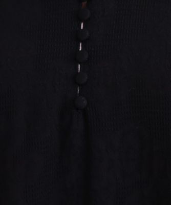 【Ｓ－ＬＬ／綿１００％】上品さ漂う　フラワージャカード　５分袖ワンピース（２００２４３８３１５）