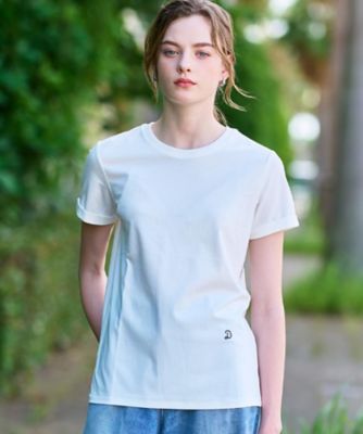 洗える】シルクブレンドポンチTシャツ（2002439082