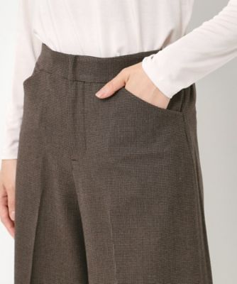 M～4Lサイズ／セットアップ可／ストレッチ】ツイード調ガウチョ