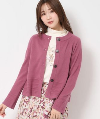 ＜CORDIER (Women)＞【Ｍ～３Ｌサイズ／アンサンブル】スーパーマイフィル２　クロップ丈カーディガン（２００２４３９４８１）