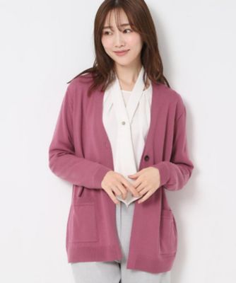 ＜CORDIER (Women)＞【Ｍ～４Ｌサイズ／アンサンブル】スーパーマイフィル２　Ｖネックカーディガン（２００２４３９４８２）