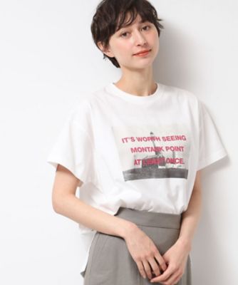 ＜Dessin (Women)＞【洗える】フォトプリントＴシャツ（ＸＳ～Ｌ）（２００２４３９７９５）