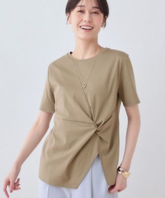 【洗える】ねじりデザインＴシャツ（２００２４３９８３９）